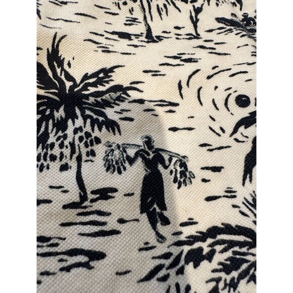 Polo Ralph Lauren Hawaiian Shirt XL Tropical Palm Print Short Sleeve Made Marian - Picture 3 of 10